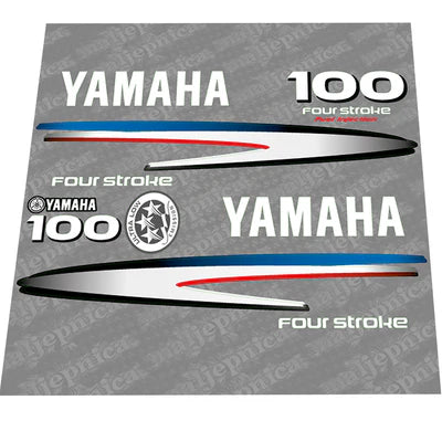 Yamaha 100 FOUR S.2002-2006 Gray-White Decal (Sticker) Set