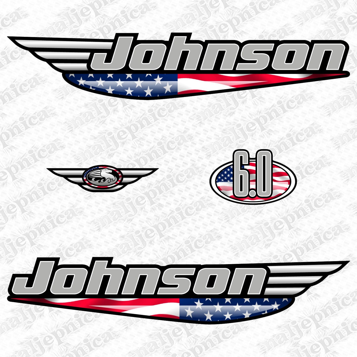 Johnson USA stickers