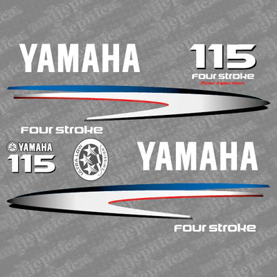 Yamaha 115 four stroke outboard (2002-2006) sticker set