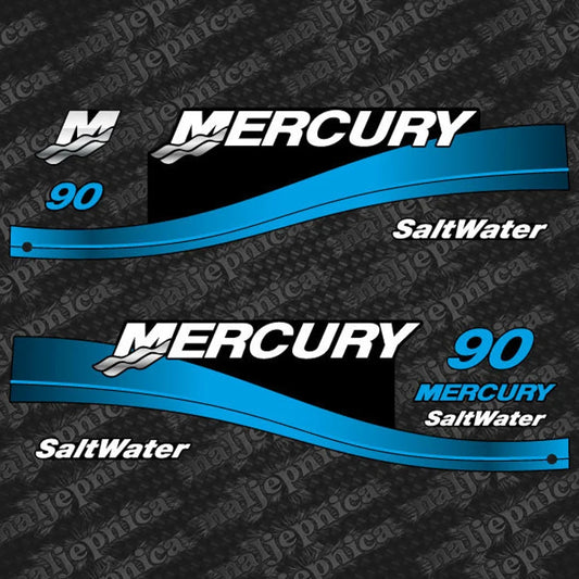 Mercury 90 TS 1999-2004 rouge/bleu/drapeau US2