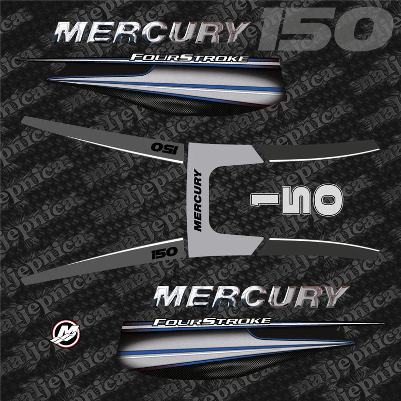 Mercury 150 Four Stroke 2013+ Bleu