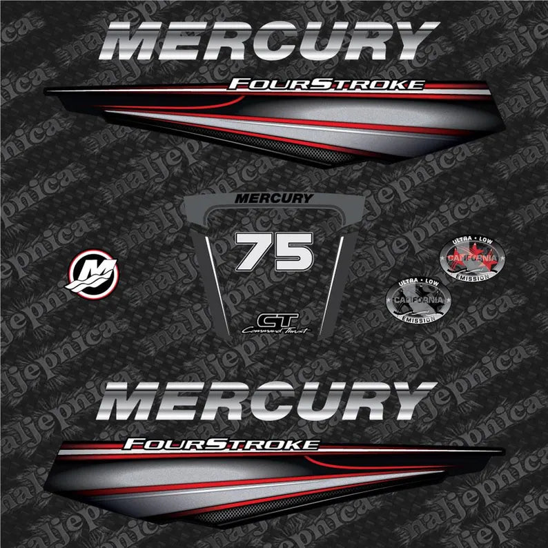 Mercury 75 quatre temps (2013+) ROUGE