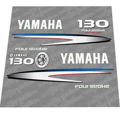 Yamaha 130 Four Stroke (2002-2006) Outboard Decal Sticker Set